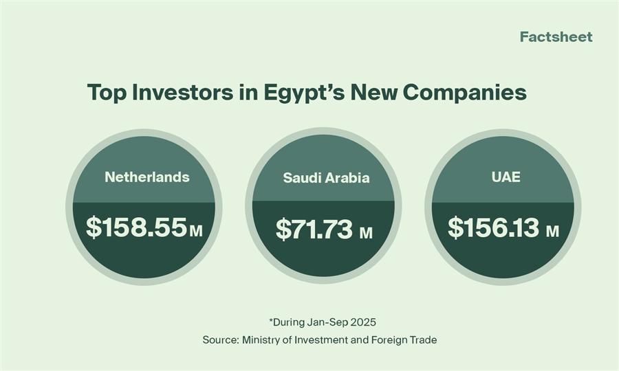 Investment Directions in Egypt During January-September 2025